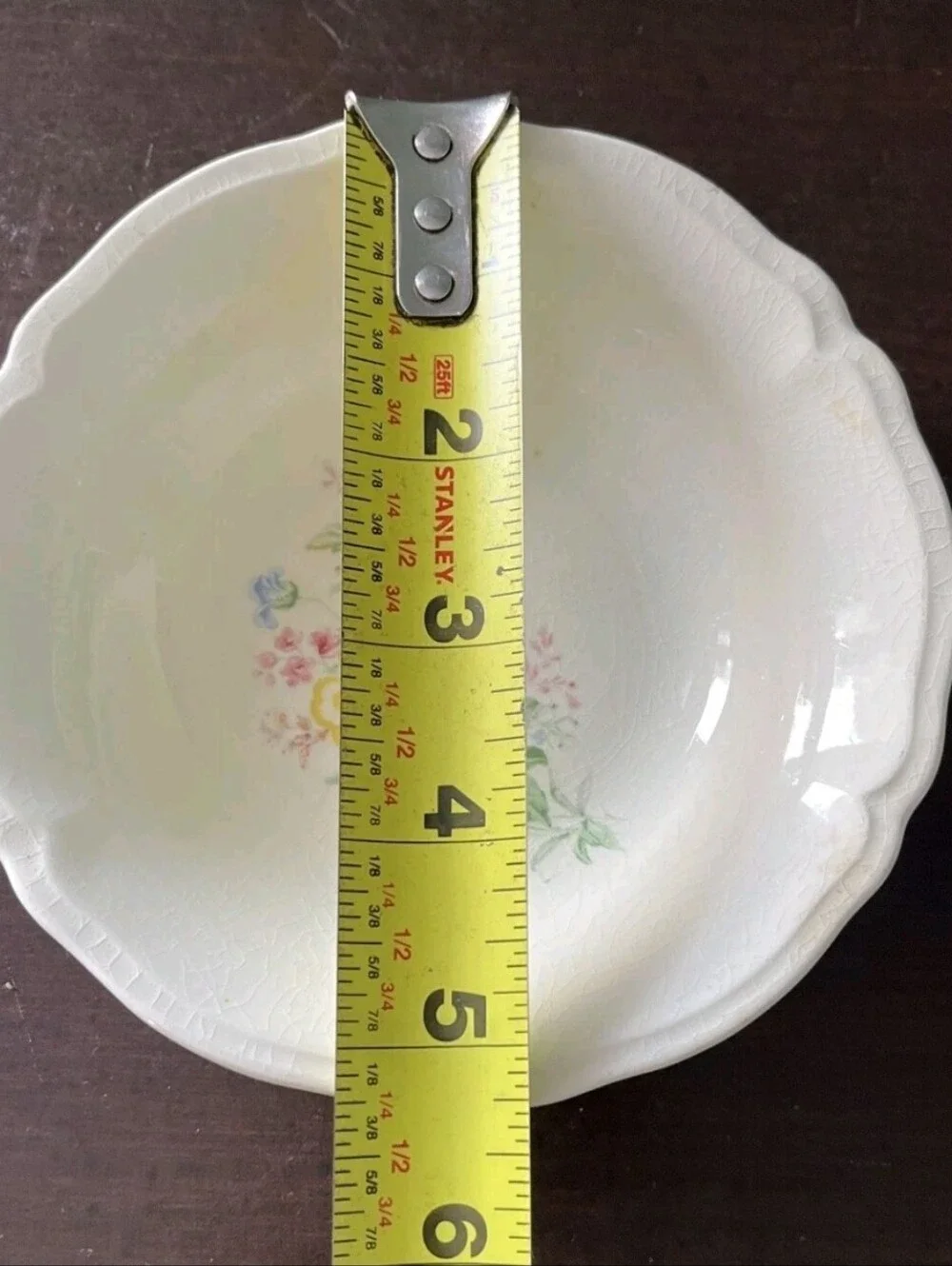 Vintage Edwin M Knowles China semi vitreous ivory 2 dessert bowls 1 Desert Plate